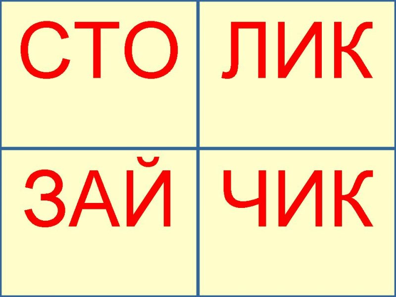 Слоги Картинки